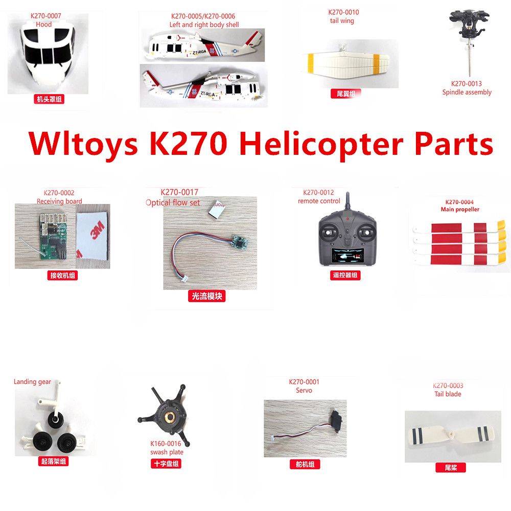 Rc Helicopter Coaxial - Wltoys XK K270 RC Helikopter Reserveonderdelen